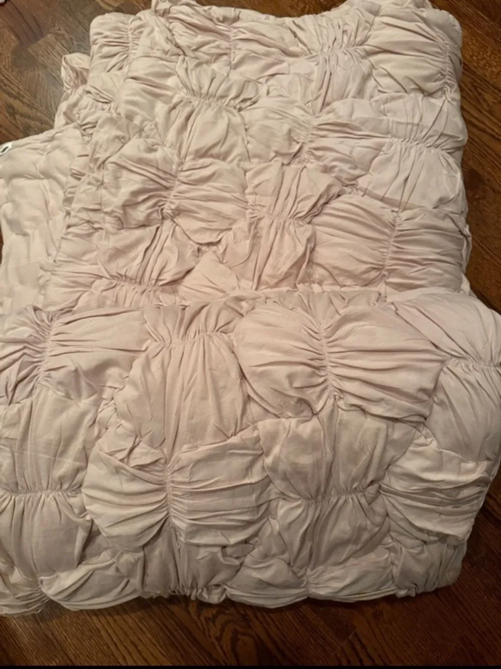 New Anthropologie Constance Cotton Jersey Cloud Quilt Size King